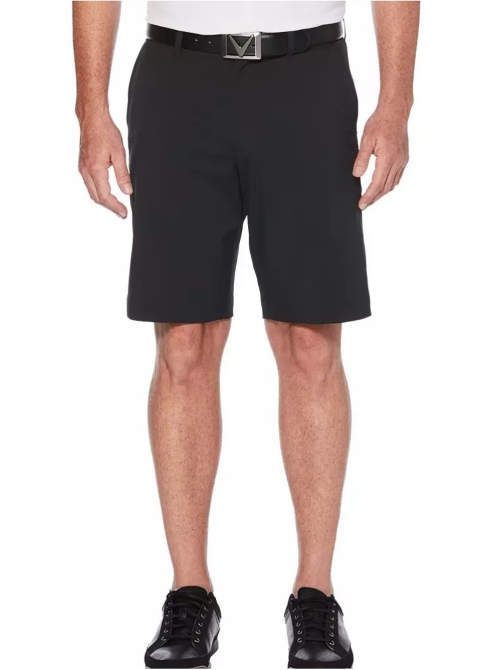 Callaway Apparel 9" Flat Front
Solid Golf Shorts 31W NWT in Caviar